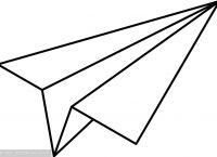 纸飞机简笔画-纸飞机简笔画立体感