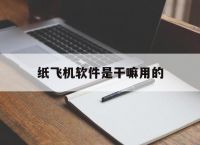 [纸飞机软件是干嘛用的]纸飞机需要什么软件才可以用