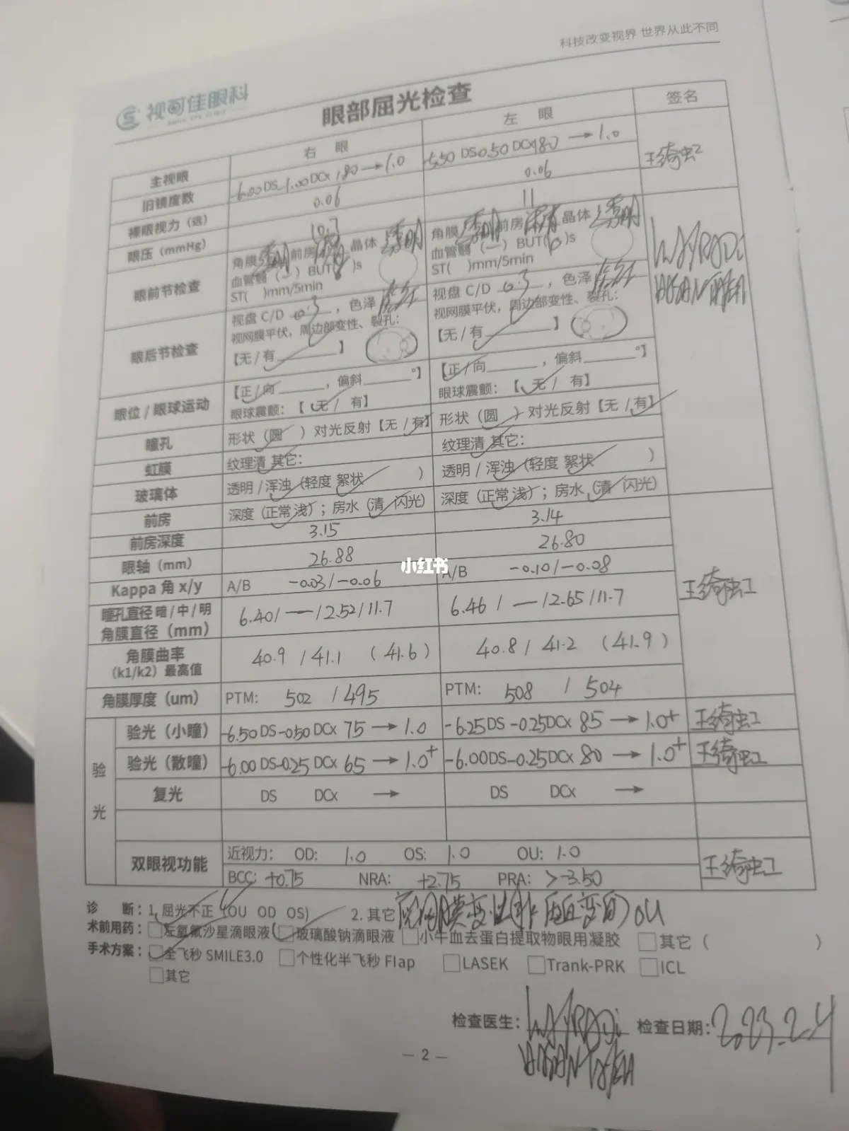 近视手术2023价目表:近视手术2023价目表及价格