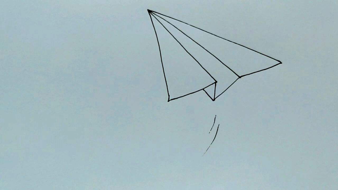 [纸飞机简笔画简单漂亮]纸飞机简笔画简单漂亮图片