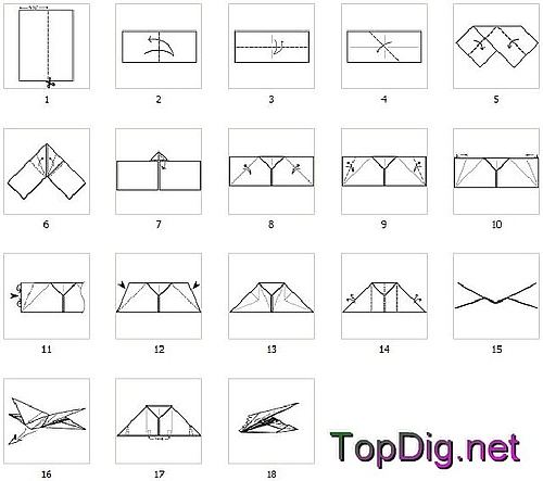 [直飞纸飞机]直飞纸飞机的折法